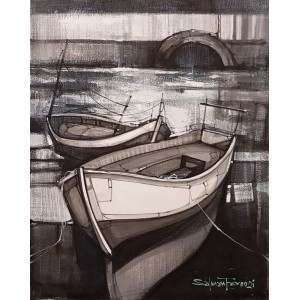 Salman Farooqi, 24 x 30 Inch, Acrylic on Canvas, Seascape Painting, AC-SF-654 Salman Farooqi, 24 x 30 Inch, Acrylic on Canvas, Seascape Painting, AC-SF-654